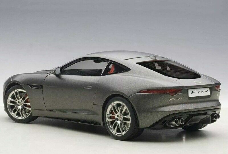 1/18 Scale Jaguar F Type Coupe R 2015 Matt Grey Met. Model Car by