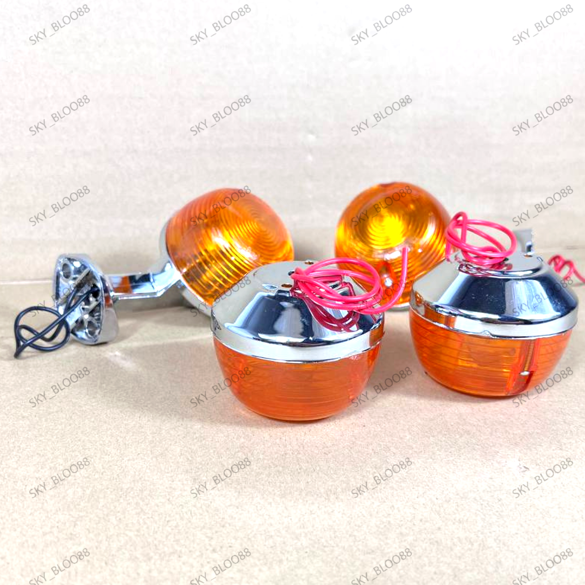 For Honda C90 C70 C65 C50 Set of L&R Front&Rear Winker 6V Turn