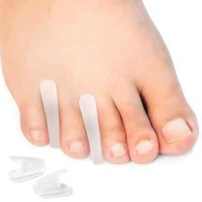 Medium Toe Separator for Bunion, 10 Pack- Small Silicone Toe Spacer for Women...