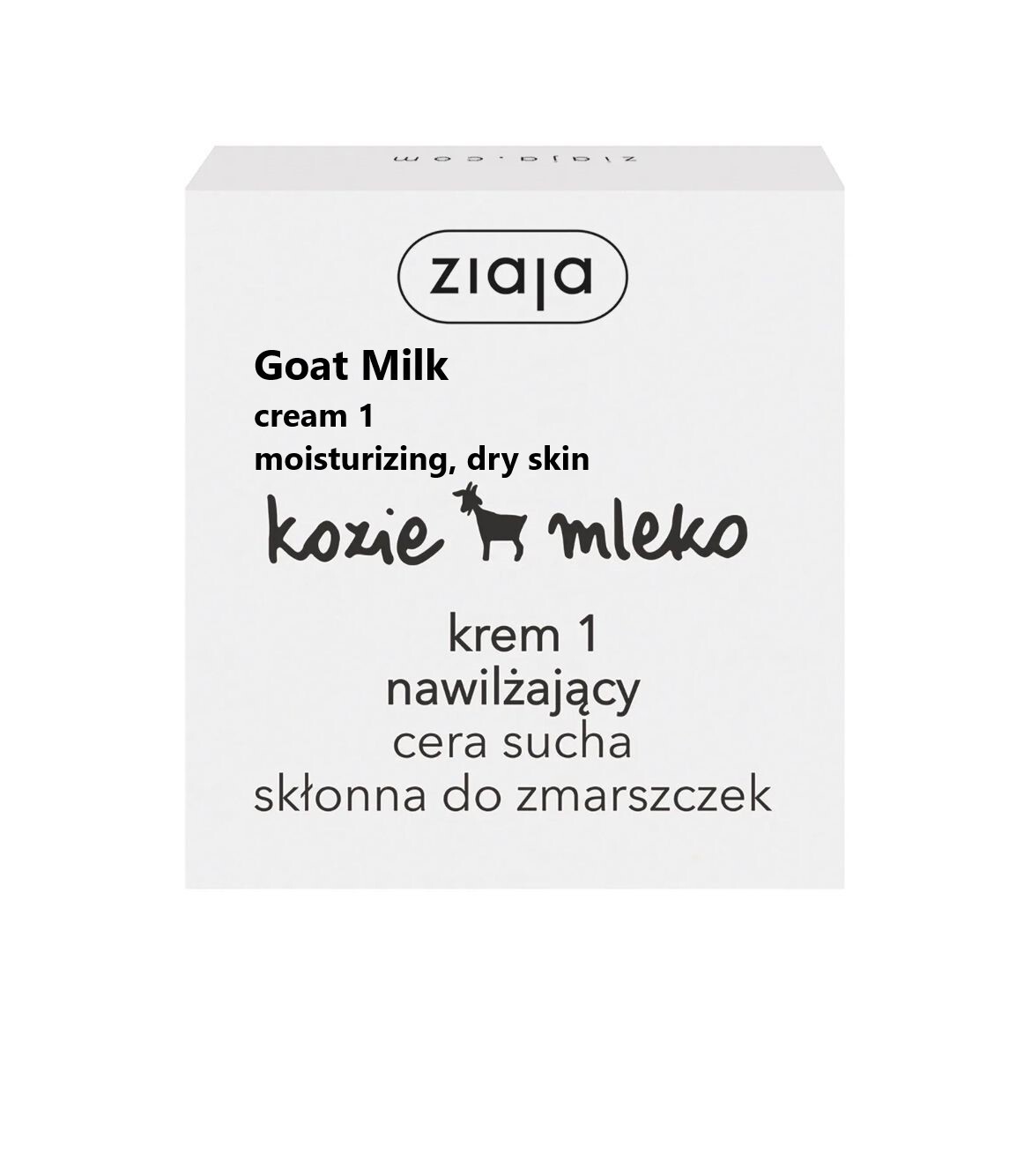 Ziaja Goat Milk, cream 1, moisturizing, dry skin, 50 ml