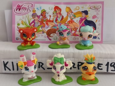 KINDER FERRERO SURPRISES CHOOSE FIGURES SERIES WINX CLUB LOVE & PET 2010 TOP RARE