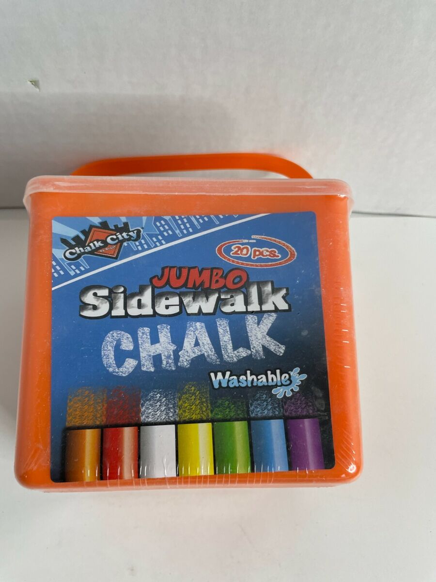  Chalk City Sidewalk Chalk, Jumbo Chalk, Non-Toxic