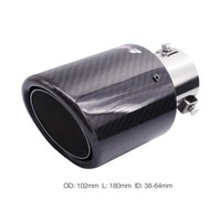 Abgewinkelter Rundauslass Aus Kohlefaser Mit 102Mm TRX/120C Simoni Racing