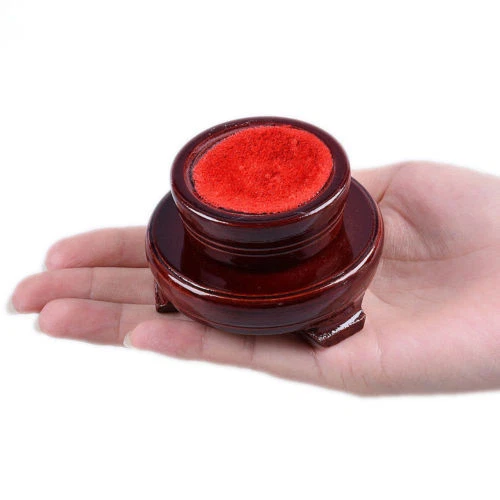 Red Whirl Wood Stand Holder Display Organizer for 60-200mm Ball Crystals Sphere - Picture 14 of 18