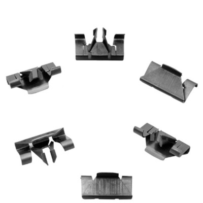 1967 68 69 Camaro Convertible Rear Top Well Moldings Clips Hardware (6) -M1041A