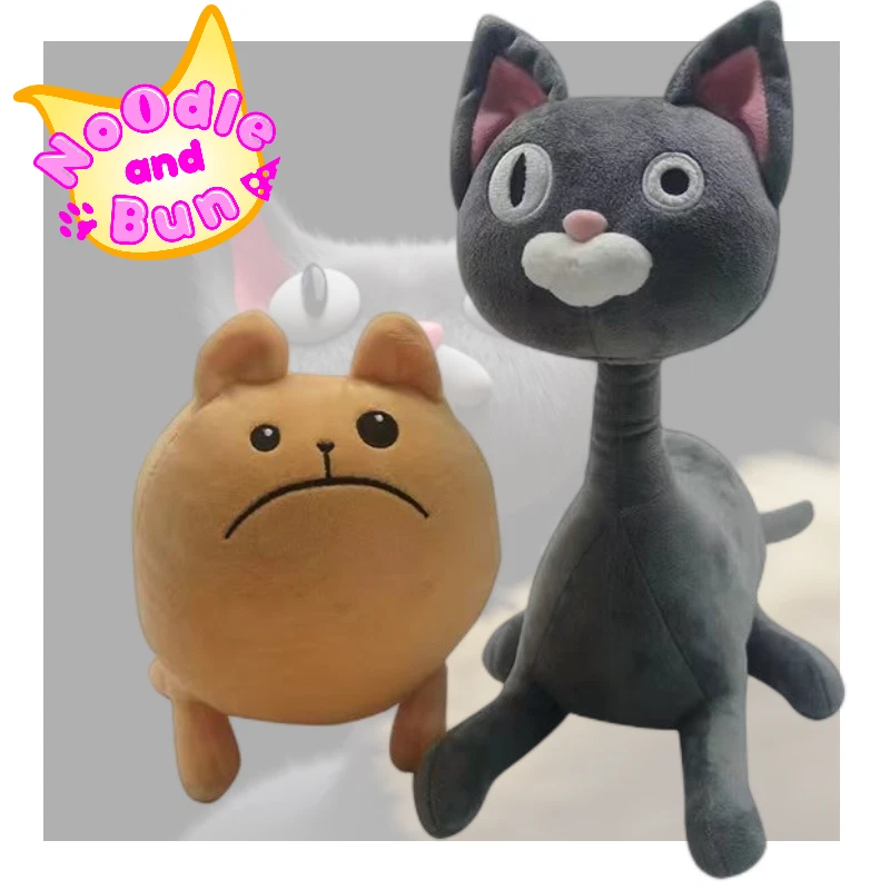 Noodle And Bun Plush Toys Cat Dog Plushies Cute Cartoon Decor Gifts Soft  Toys UK