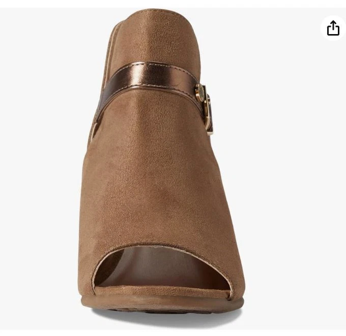 Botines Kenneth Cole New York Niñas Niños Logo Layla Tacón Taupe Nuevos en Caja $48 Foto 3 de 4