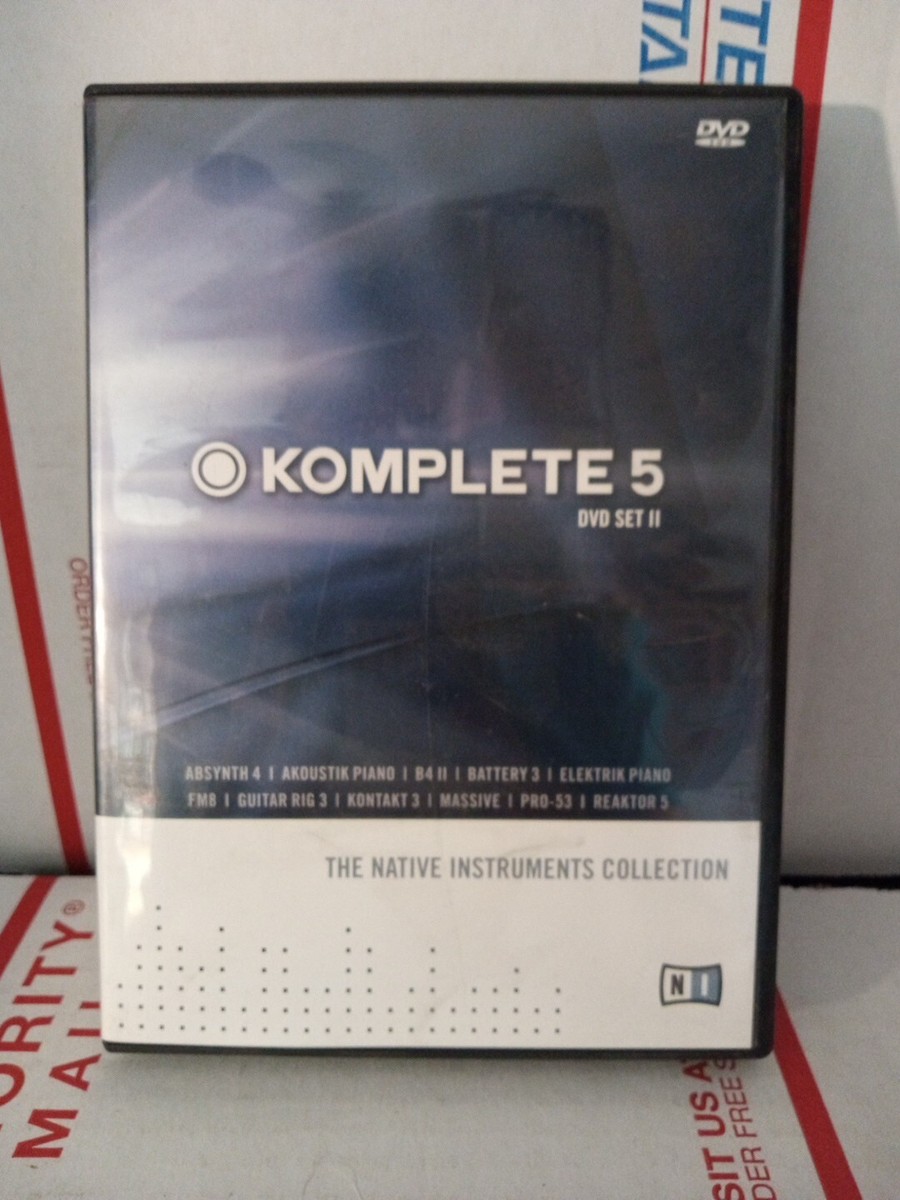 Komplete 5 DVD-rom Set II Native Instruments Collection 6 disc set