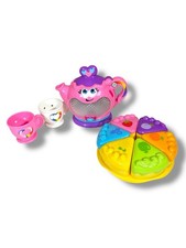 Leapfrog Musical Rainbow Tea Party Set Teapot, Cake 6 , Plate and 2 cups.