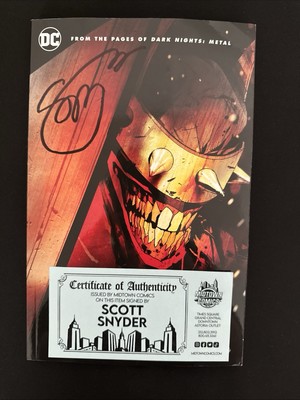 The Batman Who Laughs TP Signed by Scott Snyder