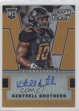 2016 Panini Prizm Collegiate Draft Picks Orange 2/5 Kentrell Brothers Auto 5c9