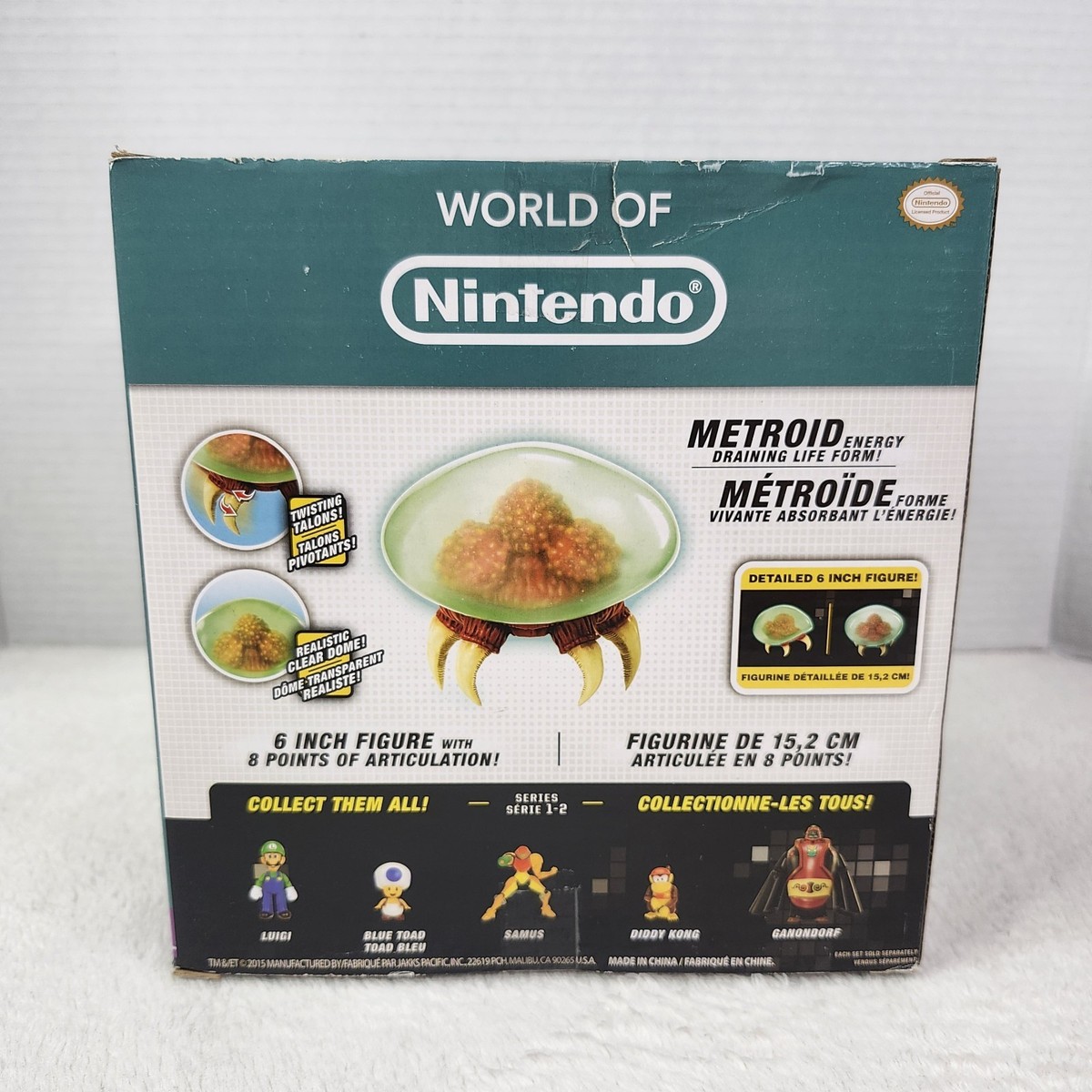 World of Nintendo Series 1-2 Metroid Deluxe Figure 6 Inch