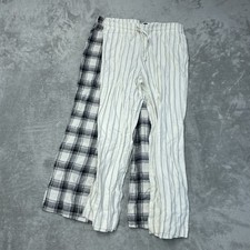 GAP Women's L Pajama Pants White Cotton e1028