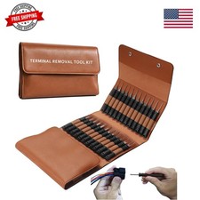 48 Pcs Terminal Removal Tools with Leather Case, Depinning Tool Kit Connect...
