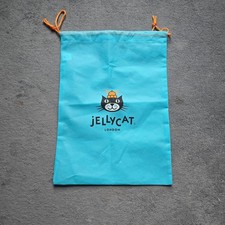 Authentic Jellycat London Blue Drawstring Dust Bag Medium 16x11 Gift Pouch