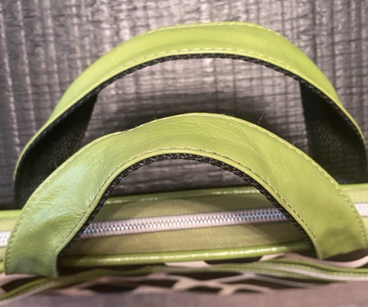 Computer Bag Giraffe Pattern With Lime Green *Pad… - image 7