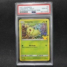 chikorita pokemon card value mcdonalds - - 25th Anniversary Collection - Pokmon Hit Points70 HP Form Chikorita [near] McDonald's Promo Pokmon