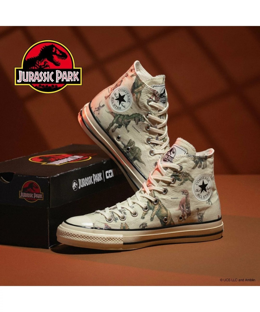 CONVERSE ALL STAR ×JURASSIC PARK 27.5cm Converse All Star Jurassic Park Aged Hi Beige 31315570 Dinosaur