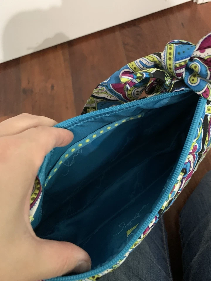 Bolso de Hombro VERA BRADLEY ZOE Seda Paisley Edición Limitada Foto 4 de 4