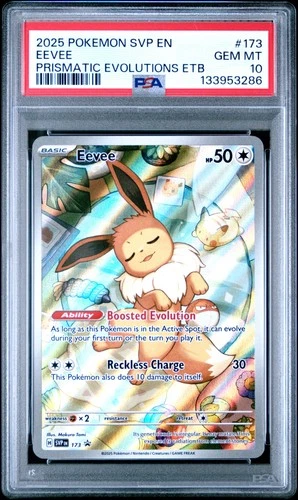 2025 POKEMON SVP EN-SV BLACK STAR PROMO #173 EEVEE PSA 10