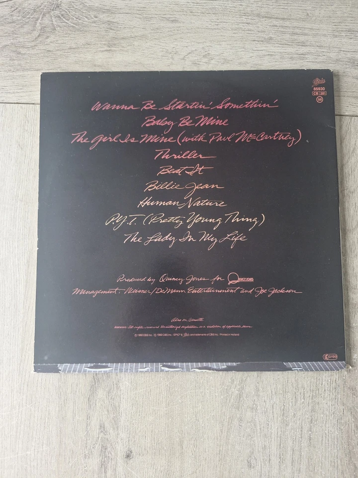 Michael Jackson Thriller · Lp · 1982, photo 2 sur 5