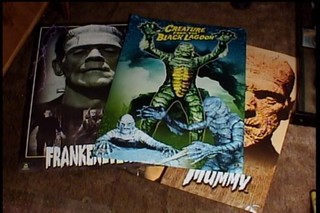 CREATURE BLACK LAGOON FRANKENSTEIN MUMMY POSTERS 24X36 3 DIFF UNIVERSAL MONSTERS