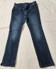 GYMBOREE girls 5 adjustable waist blue denim jeans pants bow