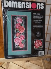 Dimensions Counted Cross Stitch Kit 1993 'Regal Roses' 3737 USA New Sealed