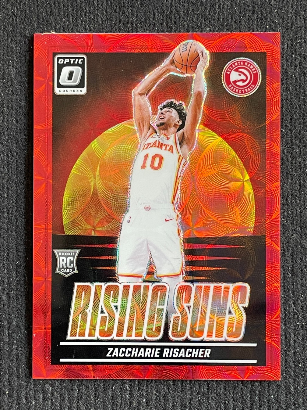 Zaccharie Risacher 2024-25 Donruss Optic RC Rising Suns Red International #14