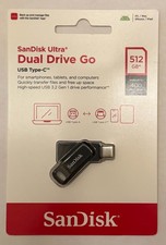New SanDisk Ultra Dual Drive Go 512GB USB Type-C Flash Drive (SDDDC3-512G-AW46)