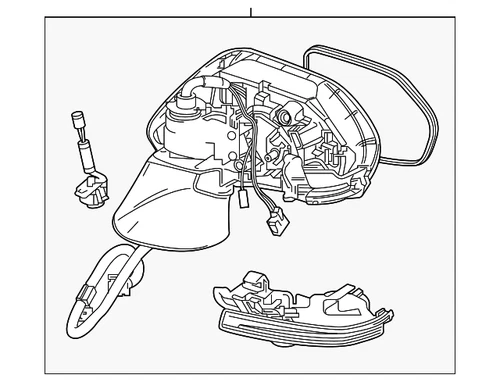 Genuine Toyota Mirror Assembly  Outer Rear View  Right 87910-06810