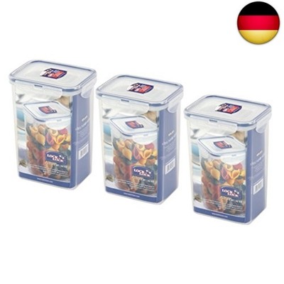Lock & Lock HPL809 Nudel-/Lebensmittel-Vorratsdose, 1,3 l, 3 Stück