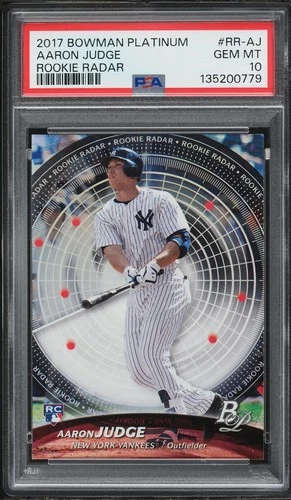 2017 Bowman Platinum Radar Aaron Judge #RR-AJ RC PSA 10