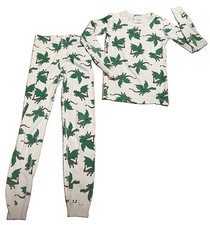 Hanna Andersson Organic Cotton Dragons Long John Pajamas Boys Size 10, Peru
