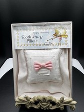 Simply Charming Mini Tooth Fairy Pillow Pink Bow New in Box Girls Keepsake