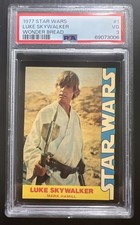 1977 STAR WARS WONDER BREAD #1 LUKE SKYWALKER PSA 3 Great Eye Appeal