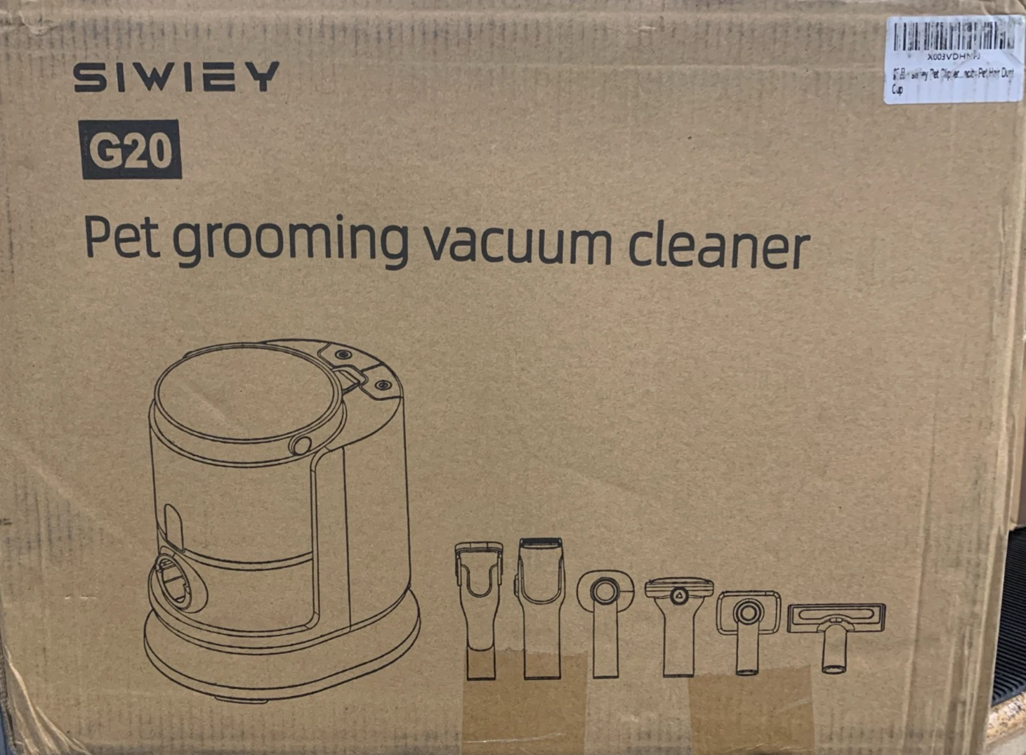 Dog Grooming Kit & Vacuum Suction 99.99% Pet Hair Dog Clippers G20