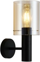 Bernstein Schwarz Glamour Moderne Wandleuchte Leuchter 1X40W/E27 IP20 13X29 [Cm]