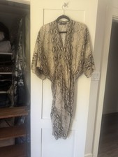 Zara Woman Snakeskin Dress Sz L