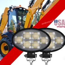 2pc 150w Tractor Oval Led Headlight 12v-24v Ip68 Led Work Light For Various Jcb