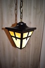 Antique Mission  Stained Glass Pendant Ceiling Fixture — photo 7