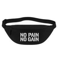 Bauchtasche No Pain Gain Hantel Geschenkidee No Pain Gain Geschenk PräSent Mitbr