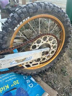 #ad #ad 2000 Honda CR125R CR125 OEM Front amp; Excel Gold Rear Wheel ASSY rim $240.00