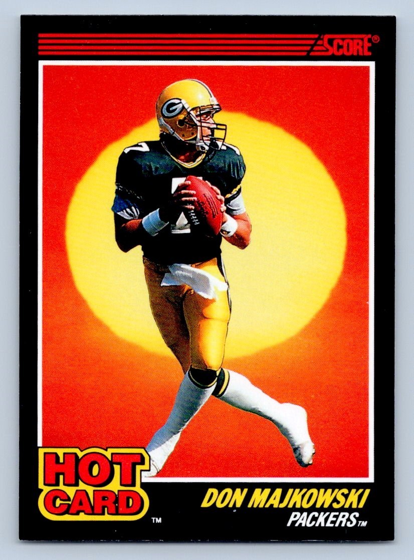 Don Majkowski 1990 Score Hot Card #6 Blister Pack Exclusive Green Bay Packers