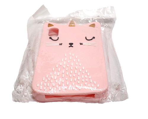 Neu iPhone X/XS 5,8" Hülle süß rosa & gold Einhorn Katze Katze weich Silikon weiß - Bild 8 von 20