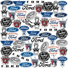 FORD BRANDING DIE CUT VINYL 50 CT STICKER PACK
