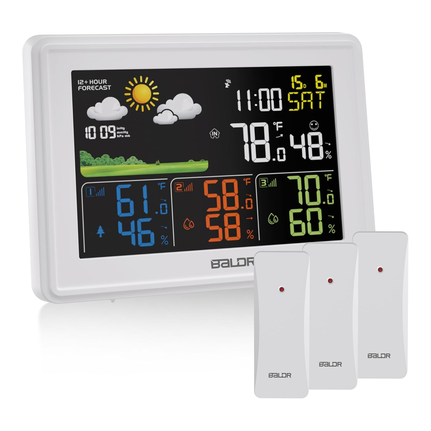 Wireless Multiple Sensors, Indoor Outdoor Thermometer