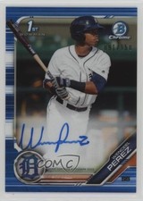 2019 Bowman Chrome Prospects Blue Refractor /150 Wenceel Perez #CPA-WP Auto 0pg6