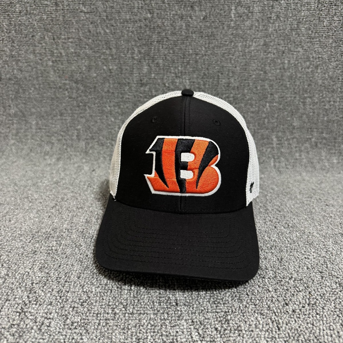 '47 Brand Cincinnati Bengals Trucker Strapback Black White One Size Hat