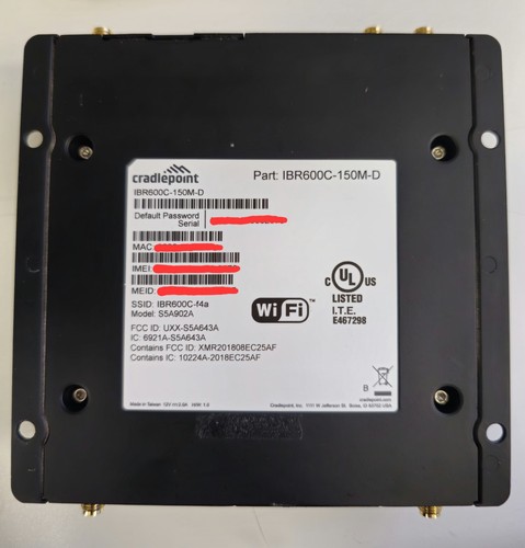 Cradlepoint IBR600C-150M-D 4G LTE Router w/ Antennas Dual SIM IoT Industrial - Picture 2 of 6